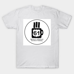 61 coffee logo in a circle T-Shirt